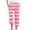Pink, variant on VERUGU Capri Pants for Women Fashion Stripe Print Pants Elastic Waist Drawstring Loose Casual Straight Leg Capris with Pockets Green M
