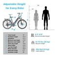 thumbnail image 3 of YareYi Electric Bike for Adults 26”, 500W Rated Motor Ebike for Woman, 468Wh Removable Battery, 7 Speed Step-thru Electric Bicycle with Rear Shelf UL2849, 3 of 8