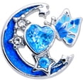thumbnail image 2 of Body Candy 16G Womens 6mm Stainless Steel Butterfly Love Heart Cartilage Earring Helix Tragus Jewelry 1/4", 2 of 6
