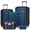 Blue, variant on Oufan 5 piece Luggage Set Expandable Suitcase with TSA Lock & Spinner Wheels, ABS Hardside Suitcases with Duffel Bags & Wash Bag, 20/24/28IN, Black