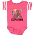 thumbnail image 3 of Inktastic 1st Birthday Bear on Bicycle 1 Year Old Boys or Girls Baby Bodysuit, 3 of 5