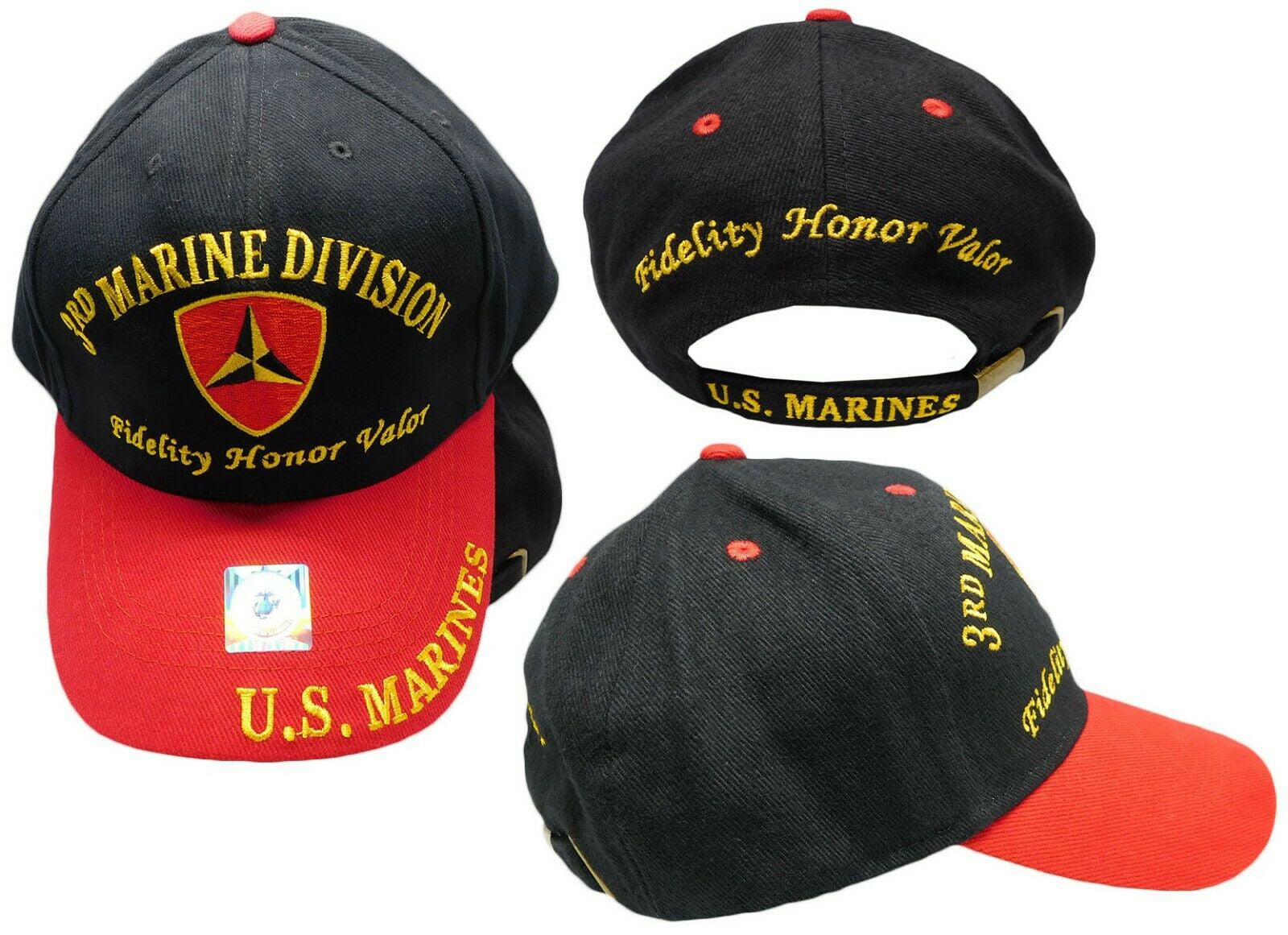 New U.S Military Marine Corps Hat Air Mesh 3-D Embroidered USMC Baseball Cap
