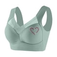 thumbnail image 3 of Bmisegm Ladies Wireless Lace Bralette Daily Comfort Plus Size Adjustable Design for Enhanced Support and Shape Green XXL, 3 of 3