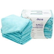 Softees 16" x 29" 10 Pack Duraguard Stain Resistant Microfiber Salon Towels, AQUA, 45042