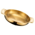 thumbnail image 3 of Toyvian Double Handle Stainless Steel Cooking Pan for Seafood and Hot Pot Kitchen Use, 3 of 8