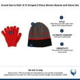 thumbnail image 4 of Grand Sierra Kids' 8-12 Striped 2-Piece Winter Beanie and Glove Set, 4 of 4
