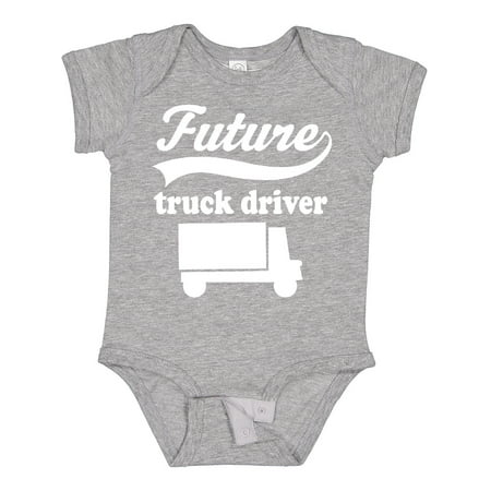 

Inktastic Future Truck Driver Boys Gift Baby Boy Bodysuit