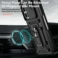 thumbnail image 5 of TECH CIRCLE for Samsung Galaxy Z Fold 5 PC+TPU Hybrid Case with Slide Camera Lens Cover, Military-Grade Magnetic Ring Car Mount Holder Kickstand Dual Layer Shockproof Protective Cover,Black, 5 of 12