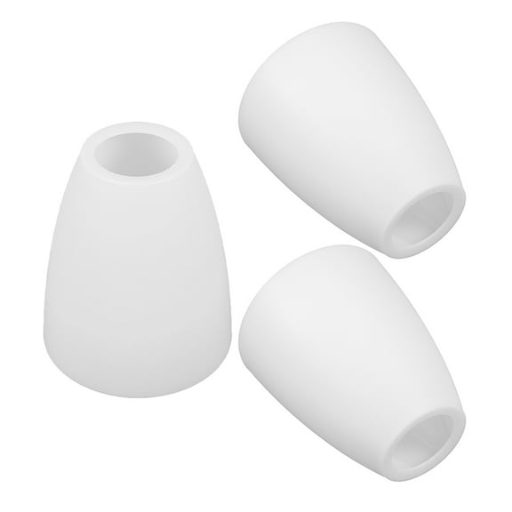 VORCOOL 3Pcs White Plastic Lamp Shade for Wall Lamp and Table Lamps with Flat Mouth Square Top Design 4.5in Hole