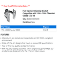 thumbnail image 2 of Fuel Injector Retaining Bracket - Compatible with 1996 - 2000 Chevy C3500 5.7L V8 1997 1998 1999, 2 of 2
