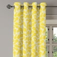 thumbnail image 2 of Ambesonne Modern Grommet Curtain, Pineapple Fruit, 50" x 72", White and Yellow, 2 of 6