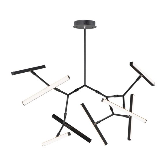 ET2 Lighting E21246-BK Robotica 7-Light LED Pendant, Black