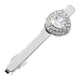 thumbnail image 2 of Aleación Hombres Tie Bar Clip Corchete Pinch para Traje Camisa Aniversario Camisas Blanco Zulema Clip de barra de corbata, 2 of 6