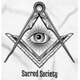 thumbnail image 2 of Illuminati Compass Secret Society Men's Graphic T Shirt Tees Brisco Brands M, 2 of 4
