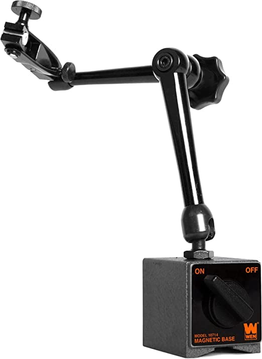 WEN Magnetic Base for Dial Indicators, Three Segment, Industrial Strength with Quick Release