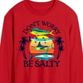 thumbnail image 2 of Instant Message - Don't Worry, Be Salty - Fishing, Hunting, Camping - Men's Long Sleeve T-Shirt, 2 of 5