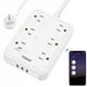 thumbnail image 1 of Regleta de alimentación inteligente TESSAN WiFi con 3 enchufes inteligentes y 3 puertos USB, 1 of 7