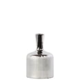 thumbnail image 2 of Patterned Bottle Shaped Ceramic Vase With Long Elongated Neck, Small, Silver, 2 of 2