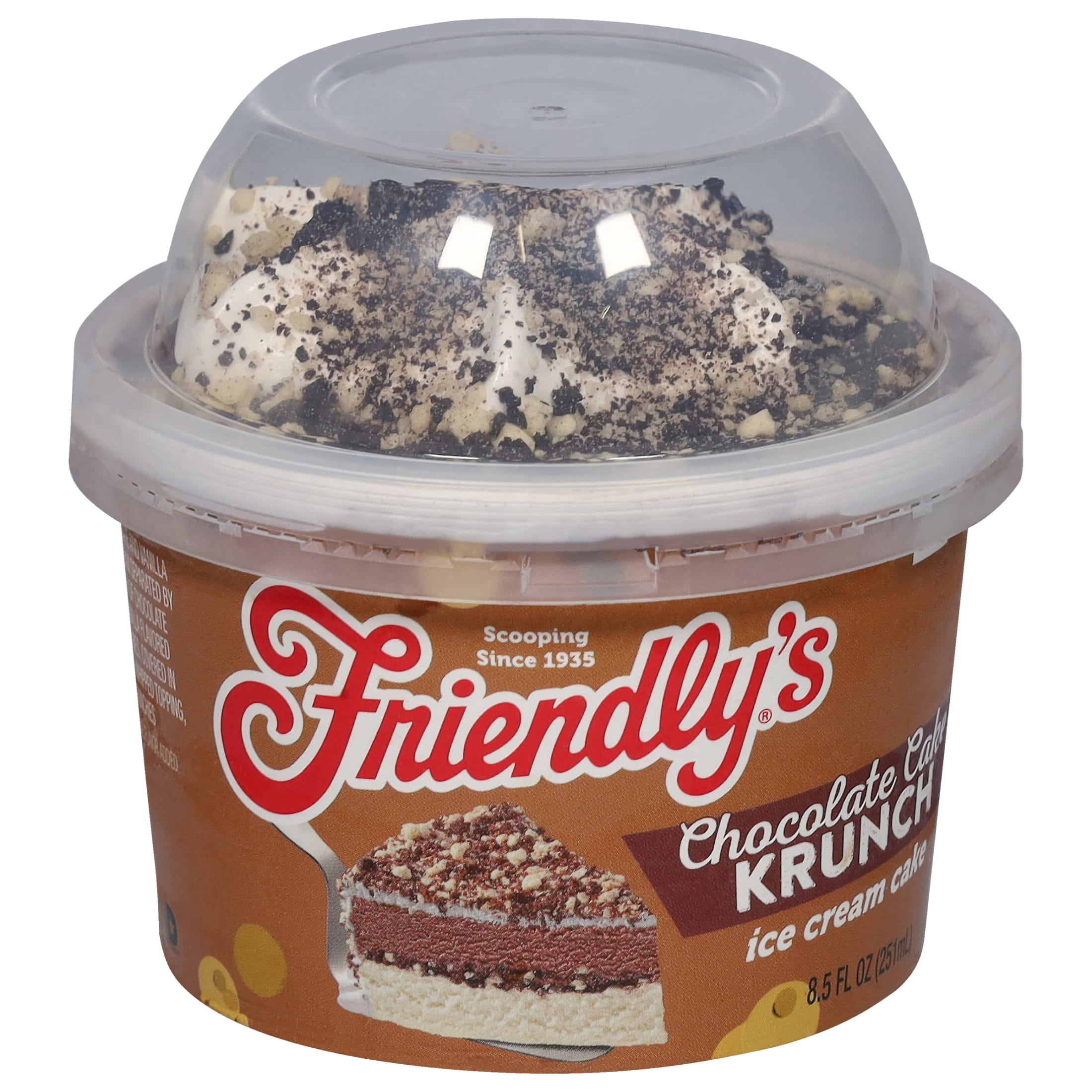 Friendly's Chocolate Krunch Chocolate Ice Cream Cake Singles - 8.5 Fl Oz