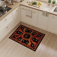 thumbnail image 2 of ODIKA 3'x5' Washable Accent Rug Pet Friendly, Non-Shedding Mat Gamepad Motif Border Cracked Field Burst Alfombra Gamer Glowing Playful for Bedside, Nursery Room, 2 of 7