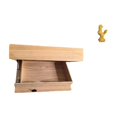 thumbnail image 1 of Estante Flotante De Pared Con Cajón Y Compartimento, Fácil De Instalar, Para Decoración Del Hogar, Dormitorio, Apartamento, Oficina, Figura De Pollo, Decoración Feng Shui, Estatua De Gallo,, 1 of 8