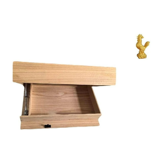 Estante Flotante De Pared Con Cajón Y Compartimento, Fácil De Instalar, Para Decoración Del Hogar, Dormitorio, Apartamento, Oficina, Figura De Pollo, Decoración Feng Shui, Estatua De Gallo,