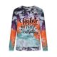 thumbnail image 3 of Sudaderas Navideñas Con Cuello Redondo Para Mujer, Moda Informal, Manga Larga, Estampado A Cuadros, Sin Capucha, Blusa Odeerbi ODB190857, 3 of 6