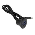 thumbnail image 3 of Prise de Charge USB, Port de Charge pour Téléphone Universel Bleu Rétroéclairage LED Montage Affleurant Protection de Circuit avec Cordon de 2,5m pour Canapé Électrique Inclinable de Bureau, 3 of 8