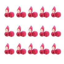 FFENYAN 15pcs Mini Plush Bunny Easter Bunny Rabbit Plush Stuffed Animals Plush Toys Soft Tiny Rabbit Doll Plush Hanging Pendant Ornament for DIY Easter Decorations Party Favors