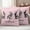 White Black Pink, variant on Blue Easter Outdoor Waterproof Pillow Covers, Spring Rabbit Plaid Flowers Animal Floral Decorative Square Throw Pillowcase Sofa Cushion Sham for Patio/Couch/Chair, 18"x18" 2 Pack