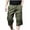 Army Green, variant on Dagugfen Cargo Pants for Men Capri Plus Size Straight Leg Drawstring Loose Outdoor Hiking Cropped Trousers