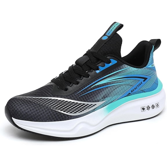Men's Athletic Running Shoes Lightweight Mesh Shock Absorbing Jogging Walking Shoes Workout Trail Comfort Sneakers