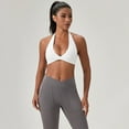 thumbnail image 2 of YongCo Halterneck Sports Bra For Yoga Running Vacation Swimsuits Removable Pads, 2 of 11