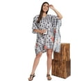 thumbnail image 3 of Oussum Women Plus Size Tunic Short Kaftans Dress Ladies Summer Tunics Online, 3 of 8