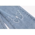thumbnail image 5 of KIDSCOOL Girls Butterfly Denim Overalls,2-7T Cute Todder Little Jean Jumpsuit, Light Blue, 18-24 Months, 5 of 7