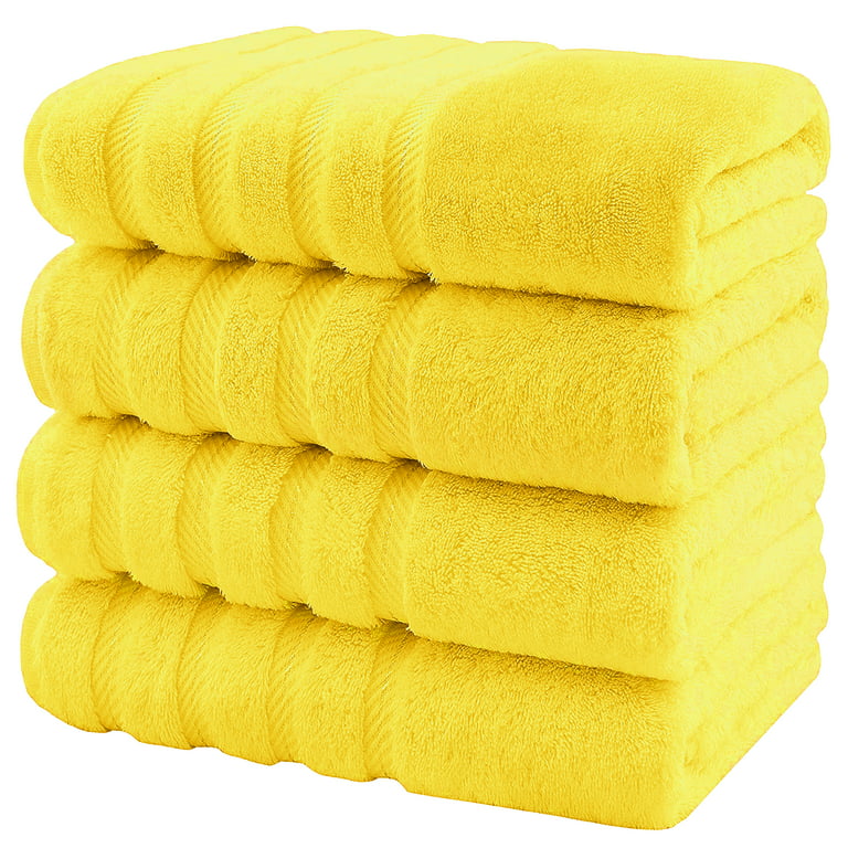 4 Pack Bath Towel Set, 100% Turkish Cotton Bath Towels for Bathroom, Super Soft, Extra Large Bath Towels Malibu-Peach