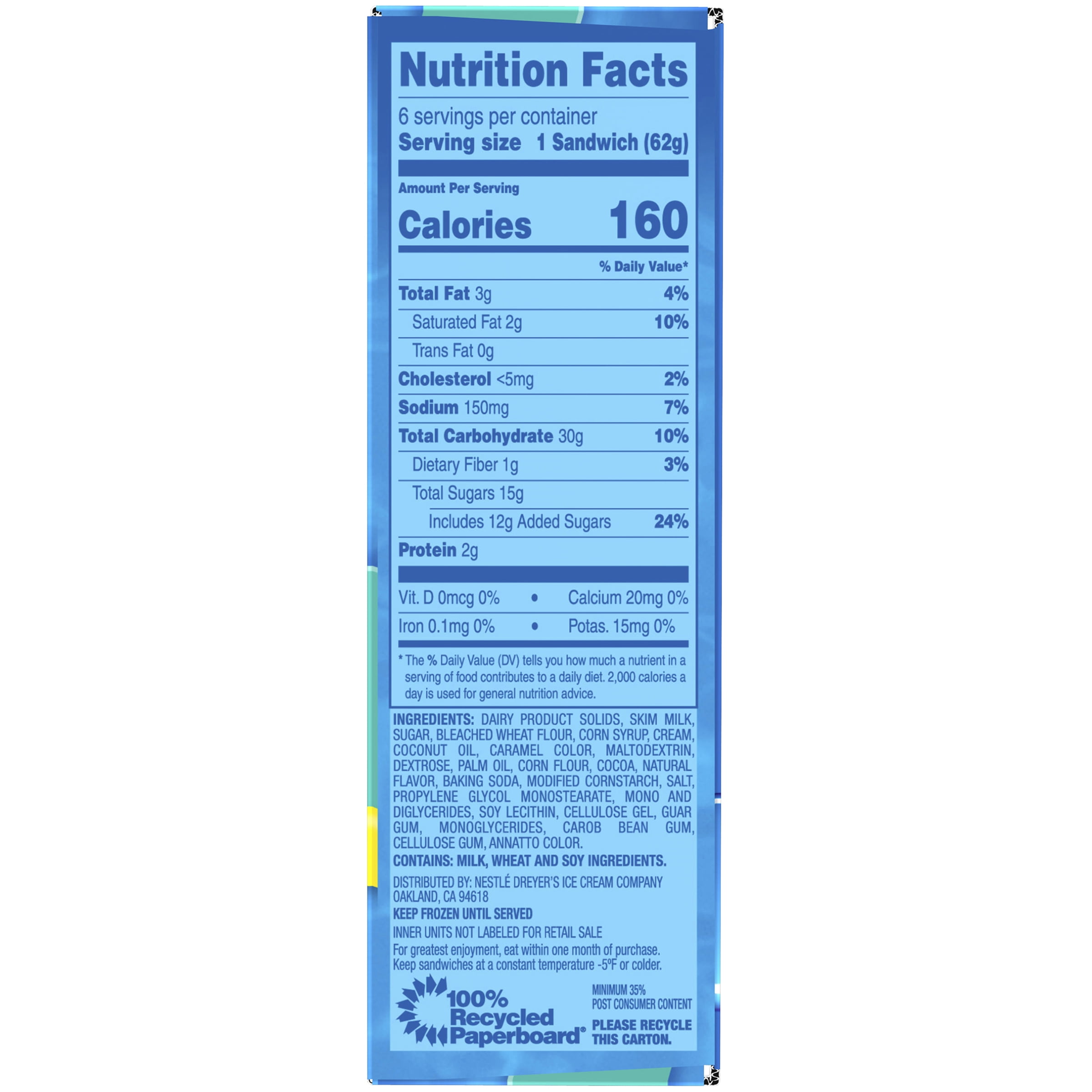 Nestle Ice Cream Sandwich Nutrition Facts Besto Blog