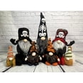 thumbnail image 6 of Admired by Nature 20" Sitting Halloween Gnome Reversible Sequin Color Black/Gold20"-Black, 6 of 7