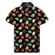 thumbnail image 3 of Camisa con estampado 3D de galletas y donas de chocolate para hombre, camisas hawaianas de verano, blusa hawaiana con solapa de calle, botones, mangas cortas, 3 of 5