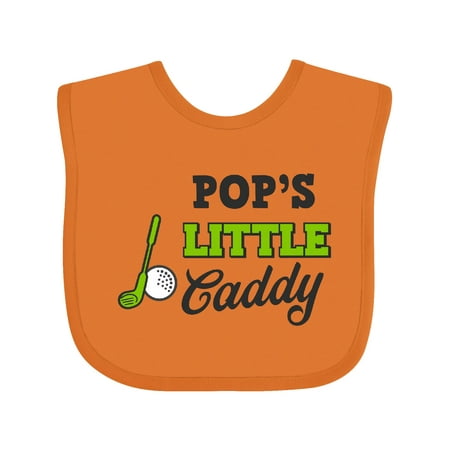 

Inktastic Pops Little Caddy with Golf Club and Ball Gift Baby Boy or Baby Girl Bib