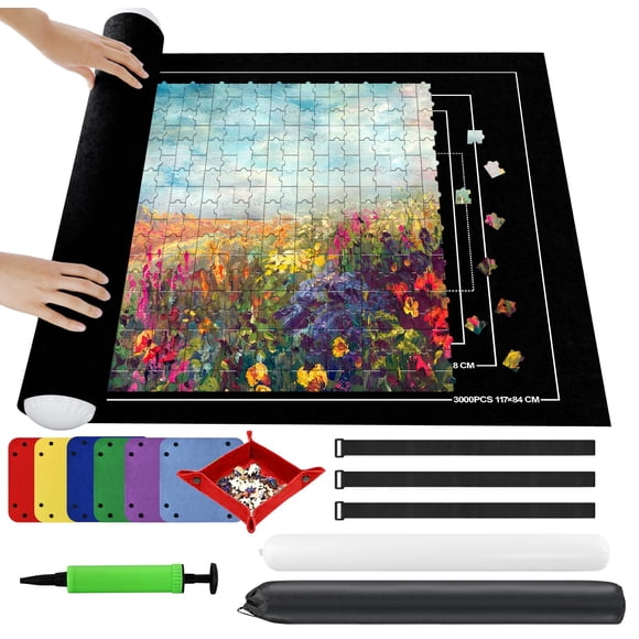 Puzzle Mat Ainiv, rollo de 3000 piezas, con bandejas clasificadoras