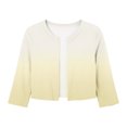 thumbnail image 4 of Hilenly Lightweight Cardigans for Women Open Front Cropped Cardigan Trendy 3/4 Sleeve Shrug Bolero, 4 of 8