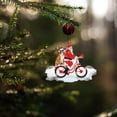 thumbnail image 3 of Fiudx Colgante de Papá Noel, Adorable Cachorro de Acrílico, Adorno Colgante para Árbol de Bicicleta, Accesorio para Oficina y Coche, Diseño de Colores Vibrantes, Ideal para Navidad y Acción de Gracia, 3 of 5
