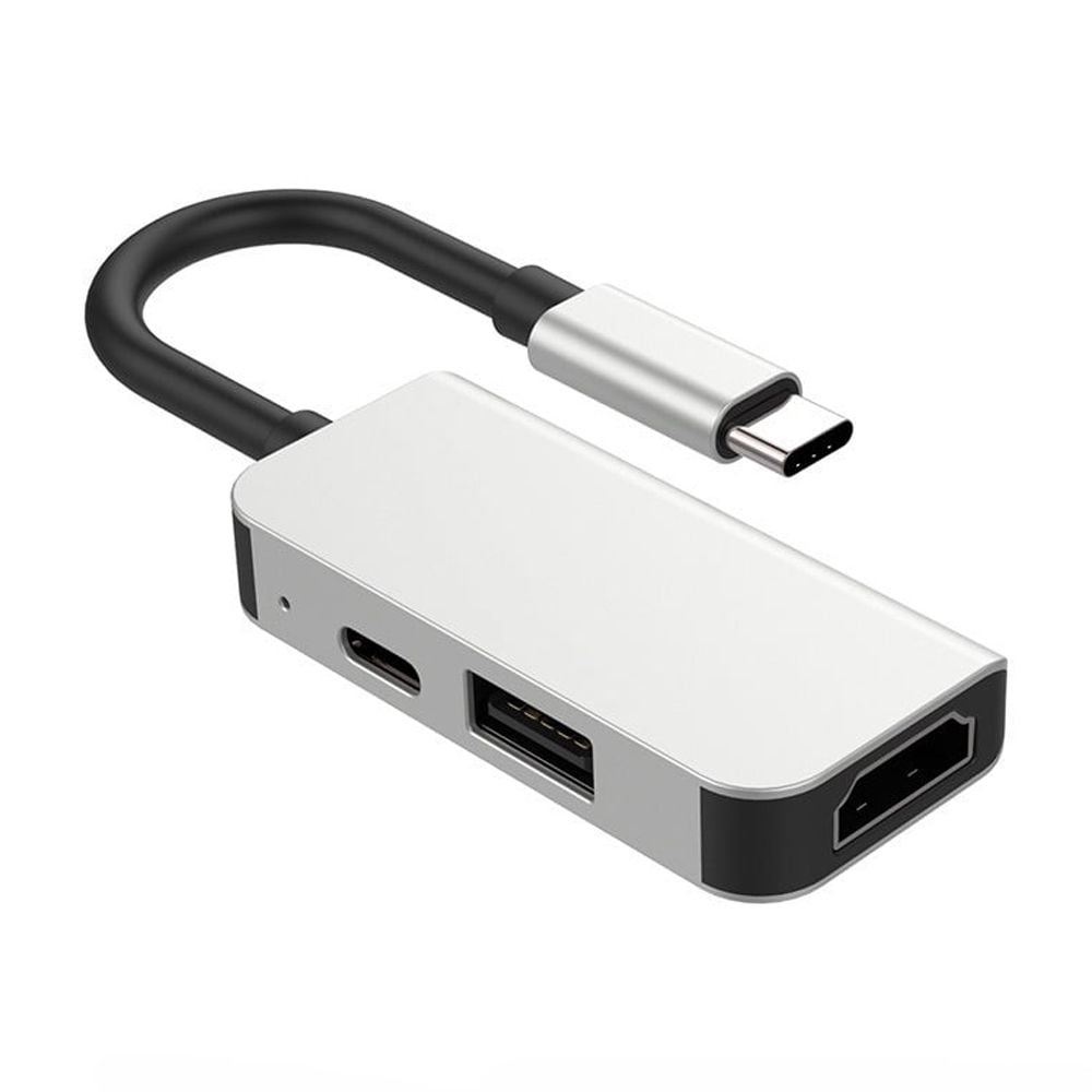 Type C to HDMI 4K USB3.0 PD Docking Station - Multi-in-One Hub for Mobile Phones, Laptops and Computers