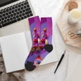 thumbnail image 6 of KLL Fruit Parfait Colorful Print Cool Socks Men's Women's Crew Socks Funny Crazy Novelty Stockings, 6 of 7