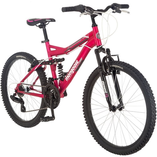 neon pink mountain bike