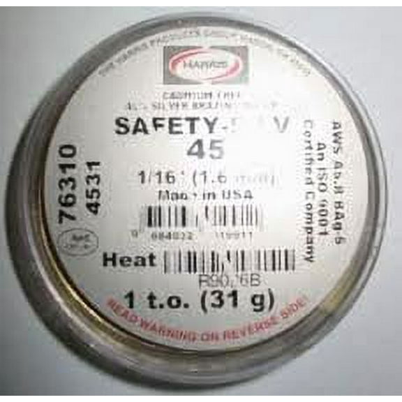 J.w. Harris 4531 Ha Ss45 1/16 1to Saf-silv 1370