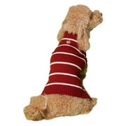 Vibrant Life Fall Rhubarb Basic Striped Dog Sweater