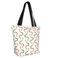thumbnail image 3 of Kdxio Hand Drawn Snake Women Reusable Grocery Bags Foldable Ripstop,Reusable Shopping Bags for Shopping,Gym,Gift, 3 of 8