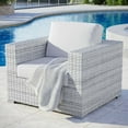 thumbnail image 4 of Modway Convene Outdoor Patio Armchair in Light Gray White, 4 of 8